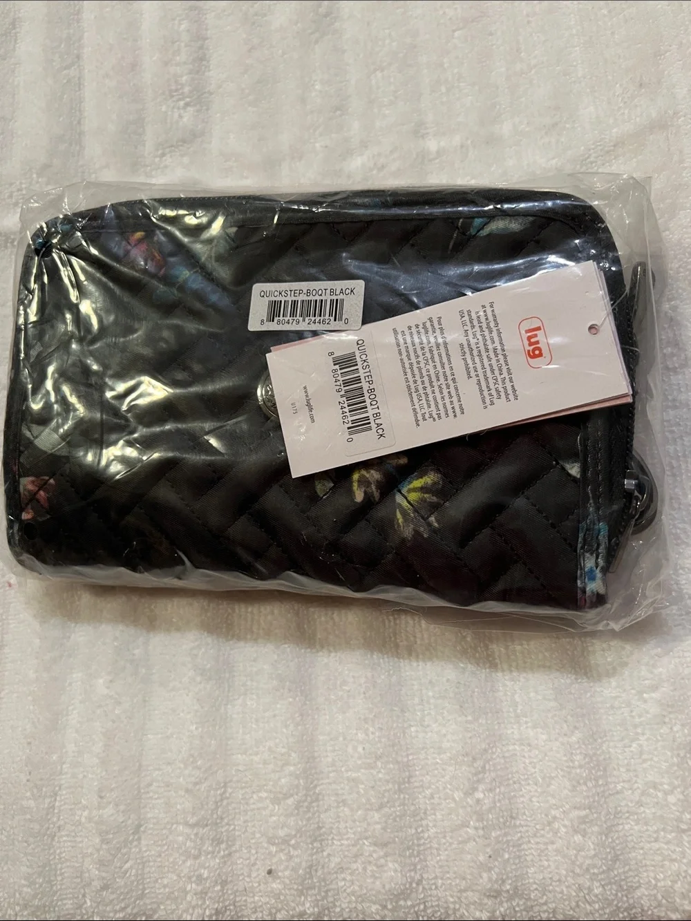 Lug Quickstep Wallet/Wristlet in Bouquet Black NWT